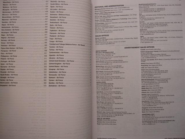 洋書 Jane's World Air Forces Publication