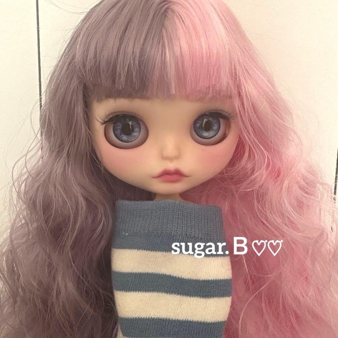 アイシードールカスタム❤︎ピンク×パープル❤︎ふわふわ♪