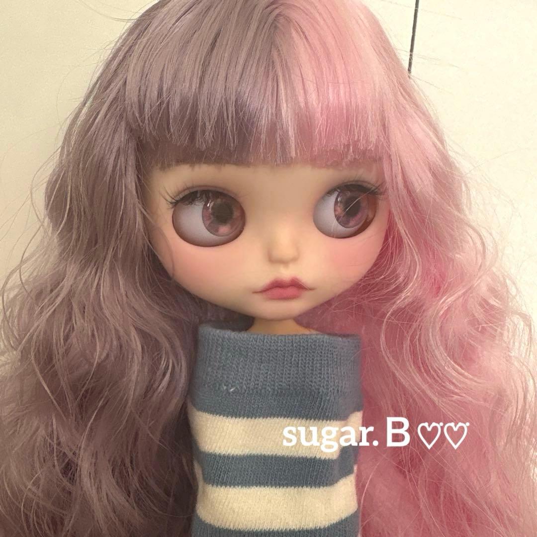 アイシードールカスタム❤︎ピンク×パープル❤︎ふわふわ♪