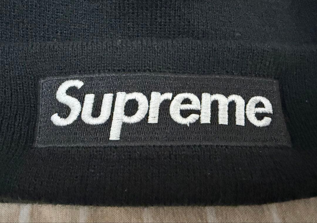 ☆ 美品！Supreme New Era Box Logo Beanie 黒☆