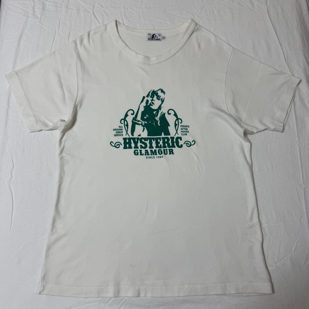 HYSTERIC GLAMOUR ヒステリックグラマー グラフィックTシャツ 白