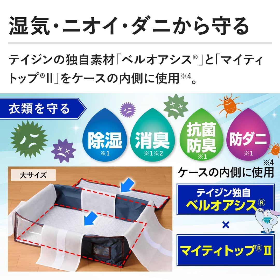 帝人アクシア ベルオアシス 収納ケース 大2個、小1個セット