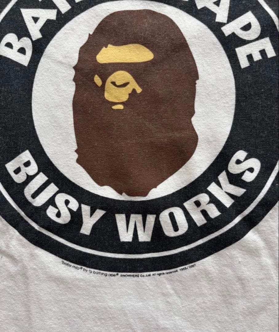 90s 00s bape ape リンガー tee nigo期裏原 縁は紺色です