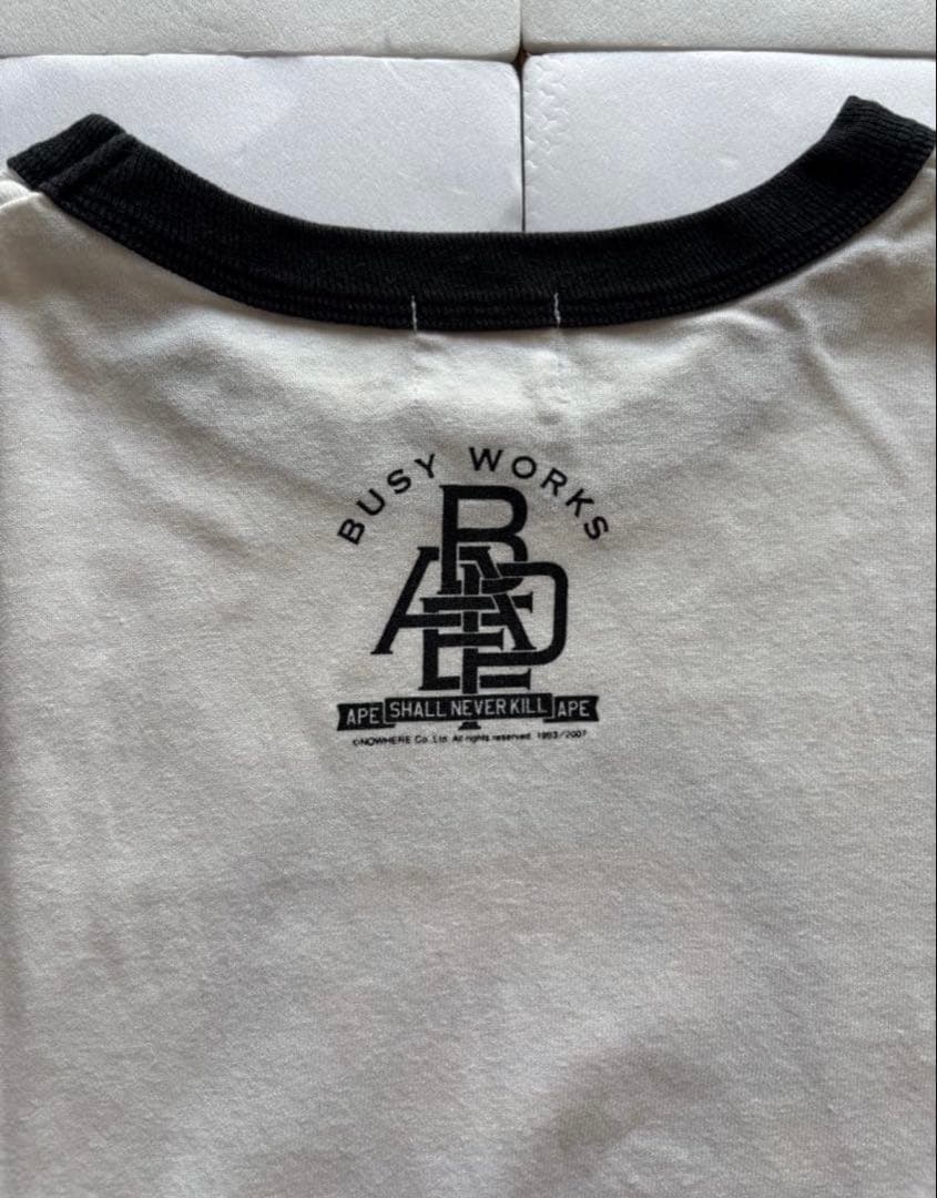 90s 00s bape ape リンガー tee nigo期裏原 縁は紺色です