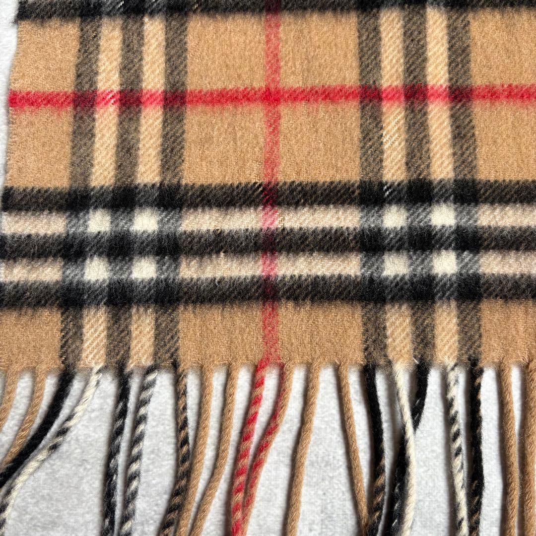 Burberry バーバリー カシミア100 %イギリス製 ノバチェックベージュ