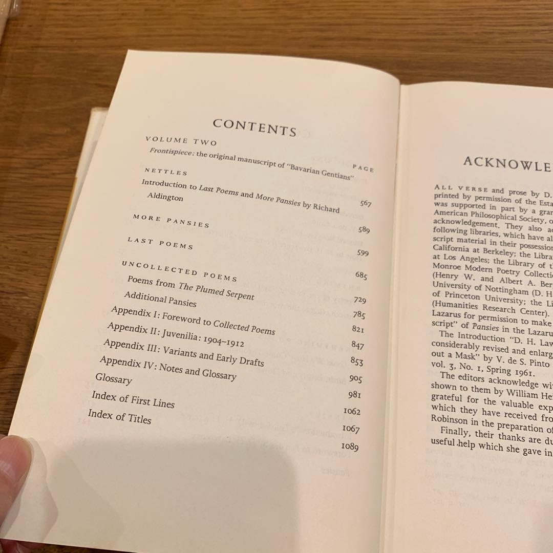 洋書 Complete Poems of D. H Lawrence Vols 1&2