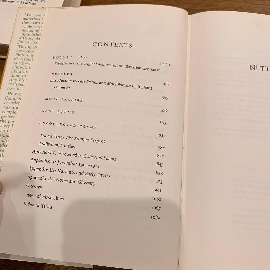 洋書 Complete Poems of D. H Lawrence Vols 1&2