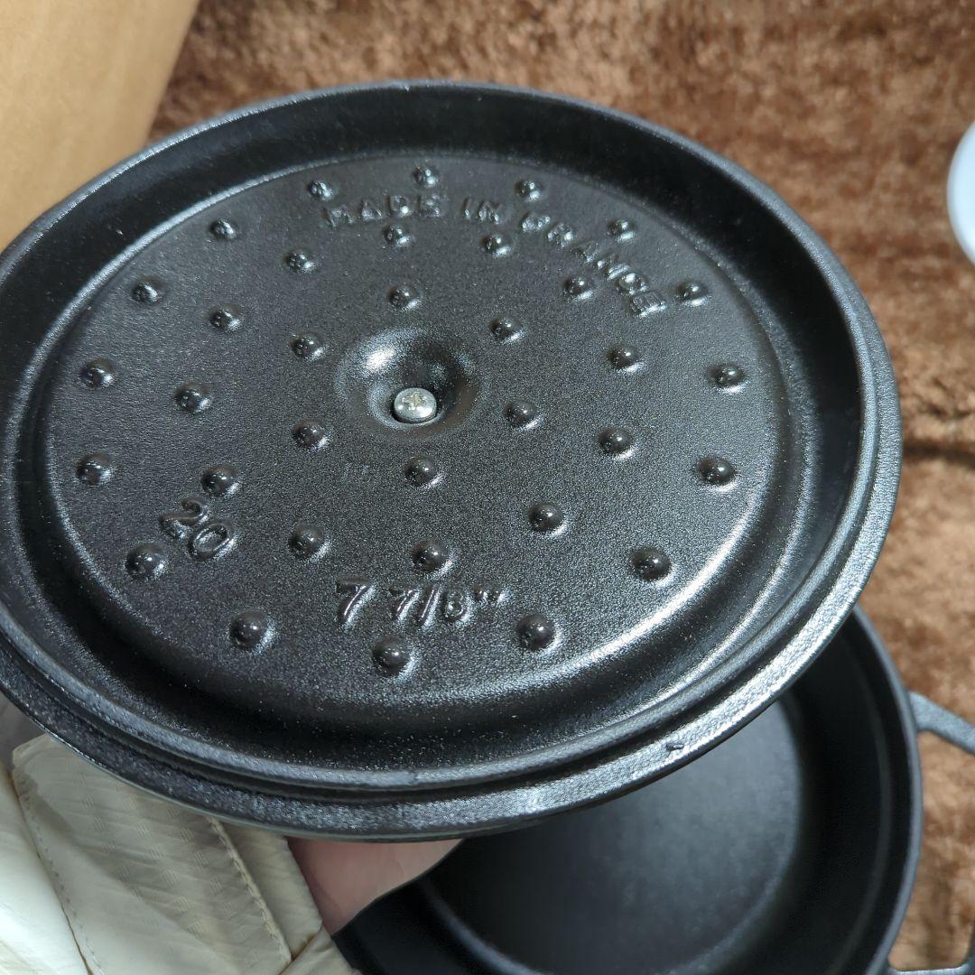 staub ストウブ 「 ピコ ココット ラウンド ブラック 20cm 」