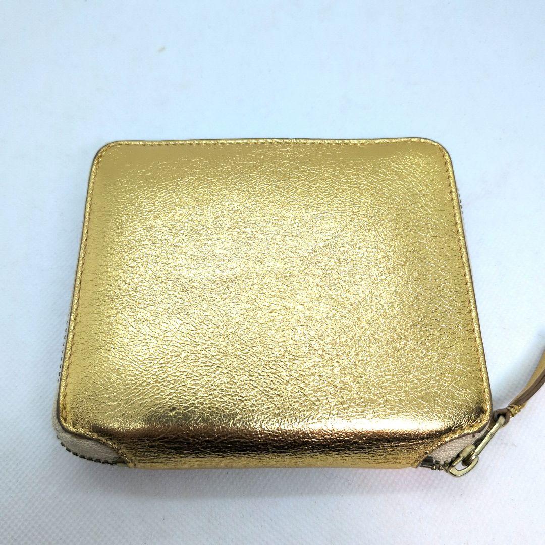 【現行 極美品 箱付 金運◎】コムデギャルソン　ラウンドジップ　二つ折り財布