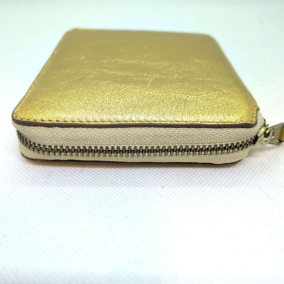 【現行 極美品 箱付 金運◎】コムデギャルソン　ラウンドジップ　二つ折り財布