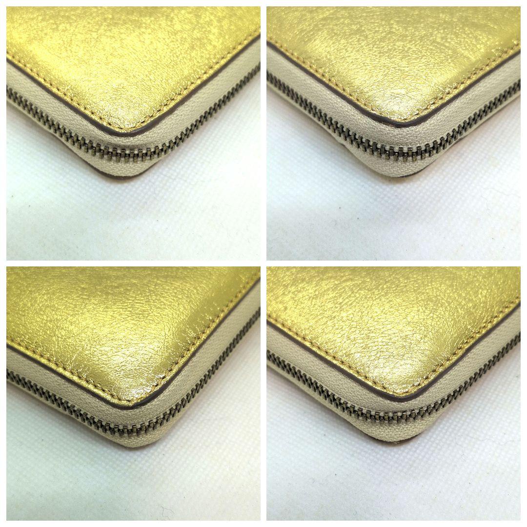 【現行 極美品 箱付 金運◎】コムデギャルソン　ラウンドジップ　二つ折り財布