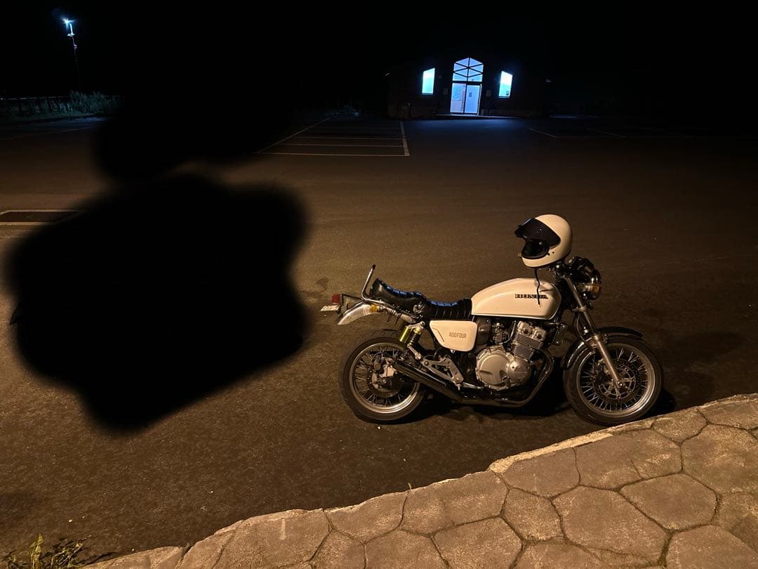HONDA バイク シート 黒 ストライプデザイン NC36 cb400four