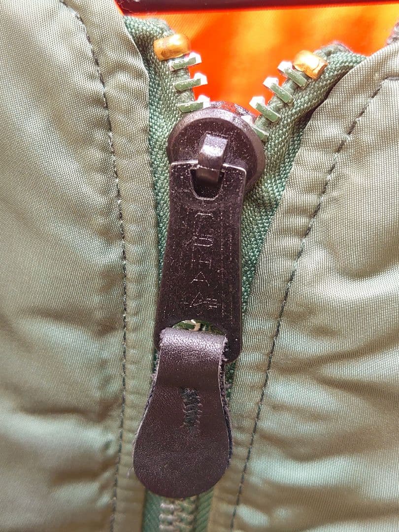 極美品　90s　アルファ　MA-1　フライトジャケット オリーブグリーン　USA