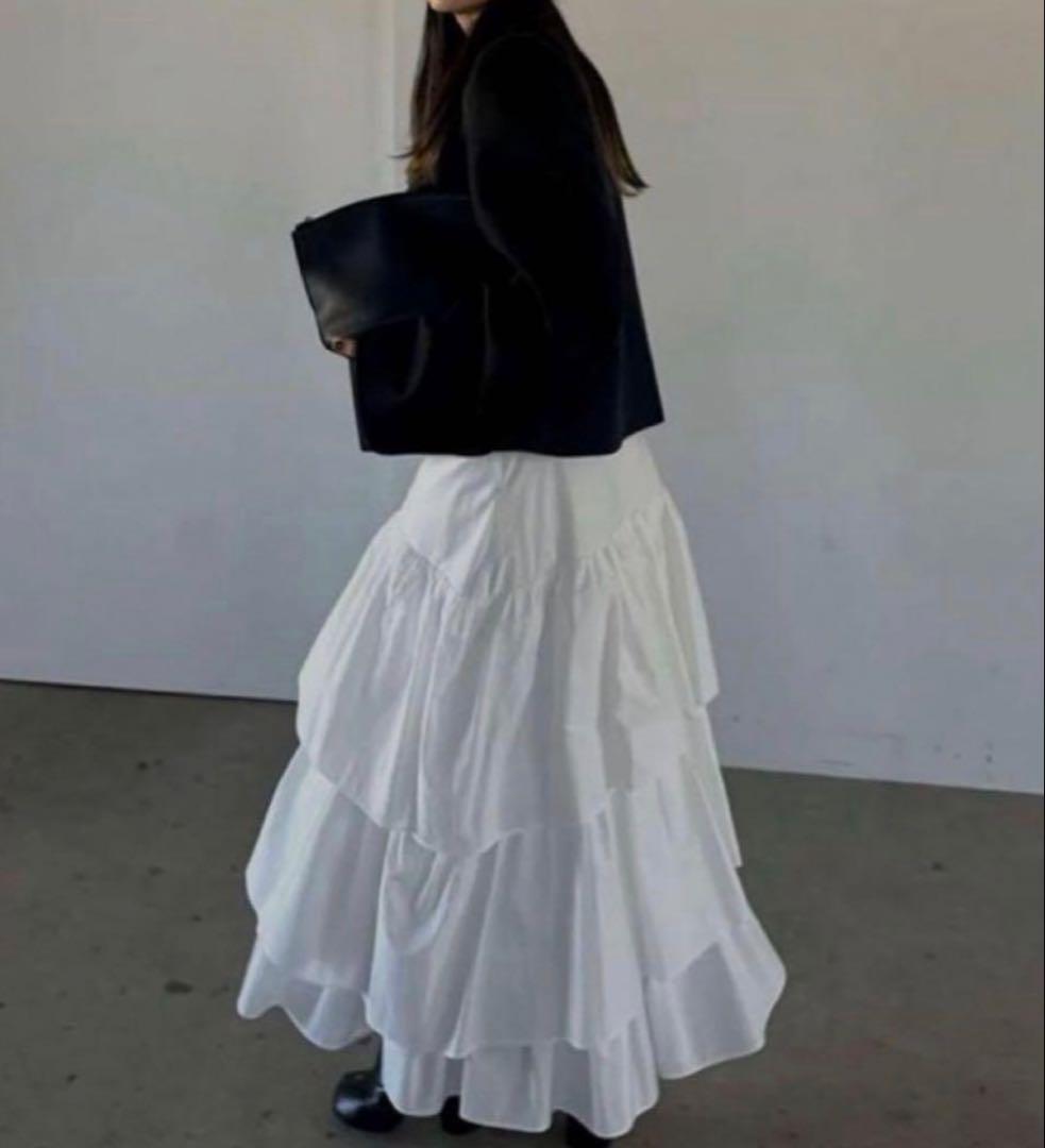 スカート CLANE VOLUME FRILL SKIRT