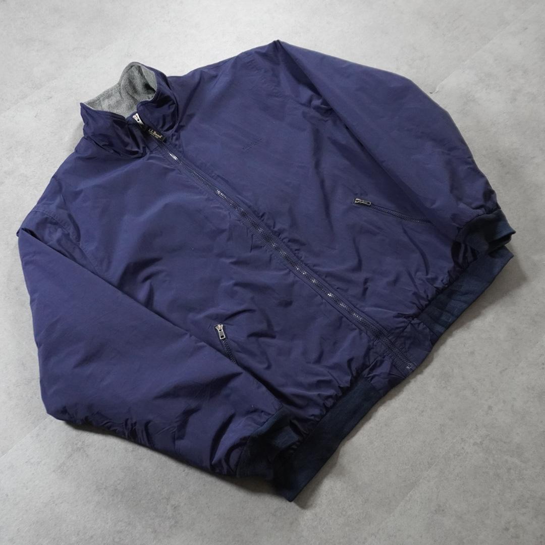 L.L.Beanウォームアップジャケット裏フリース シンサレート ネイビー 古着