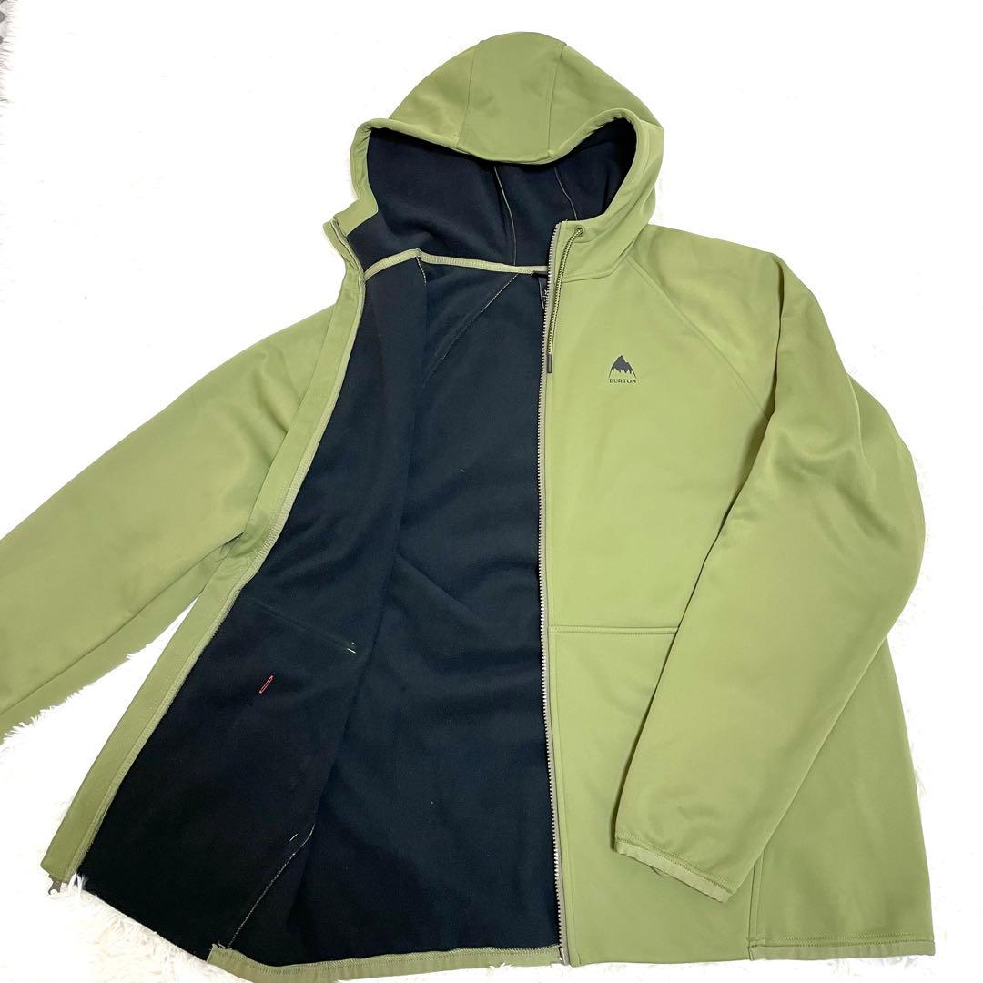 Burton クラウン ウェザープルーフ 撥水パーカー ジップアップ オリーブ