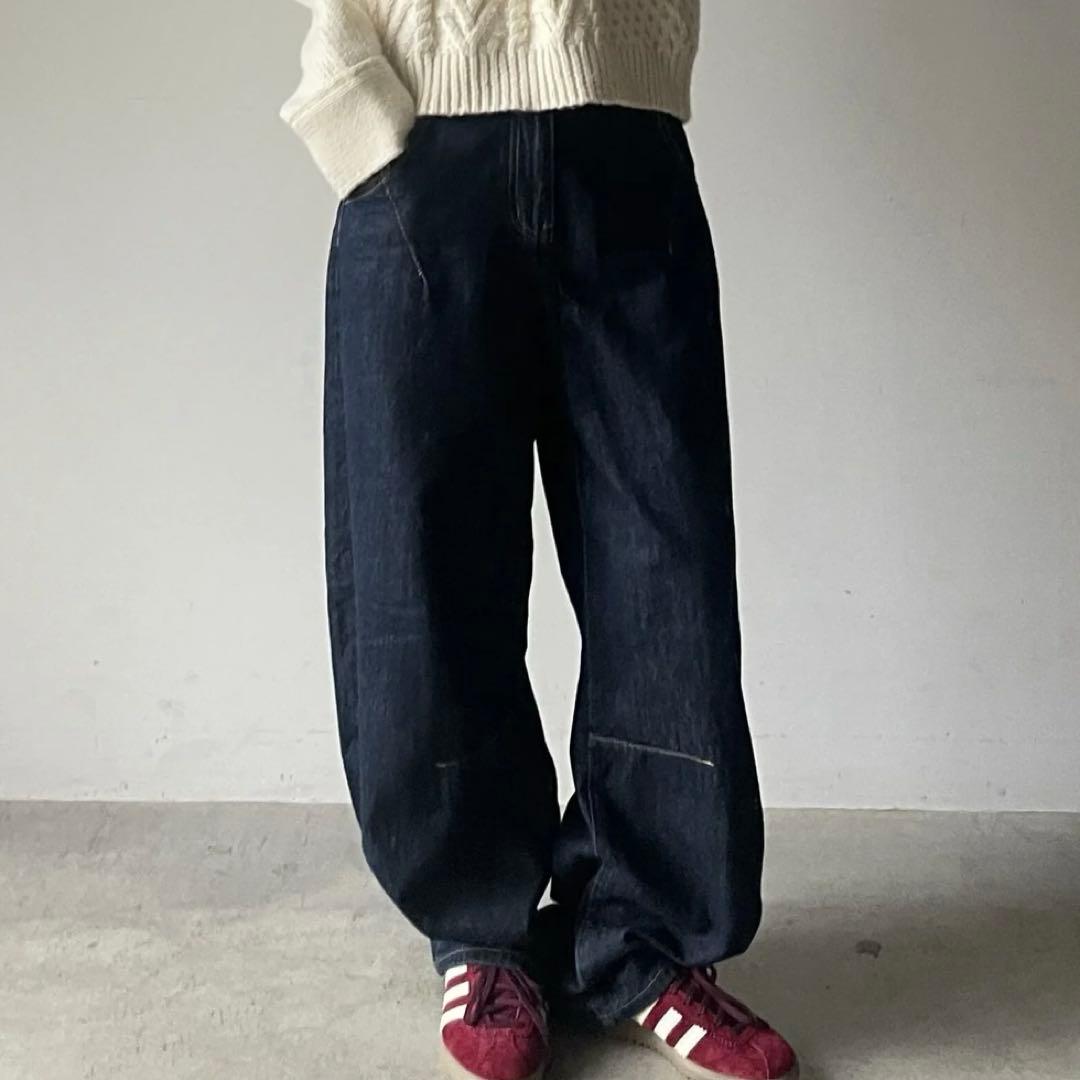 新品 fashiru wide tapered denim size1