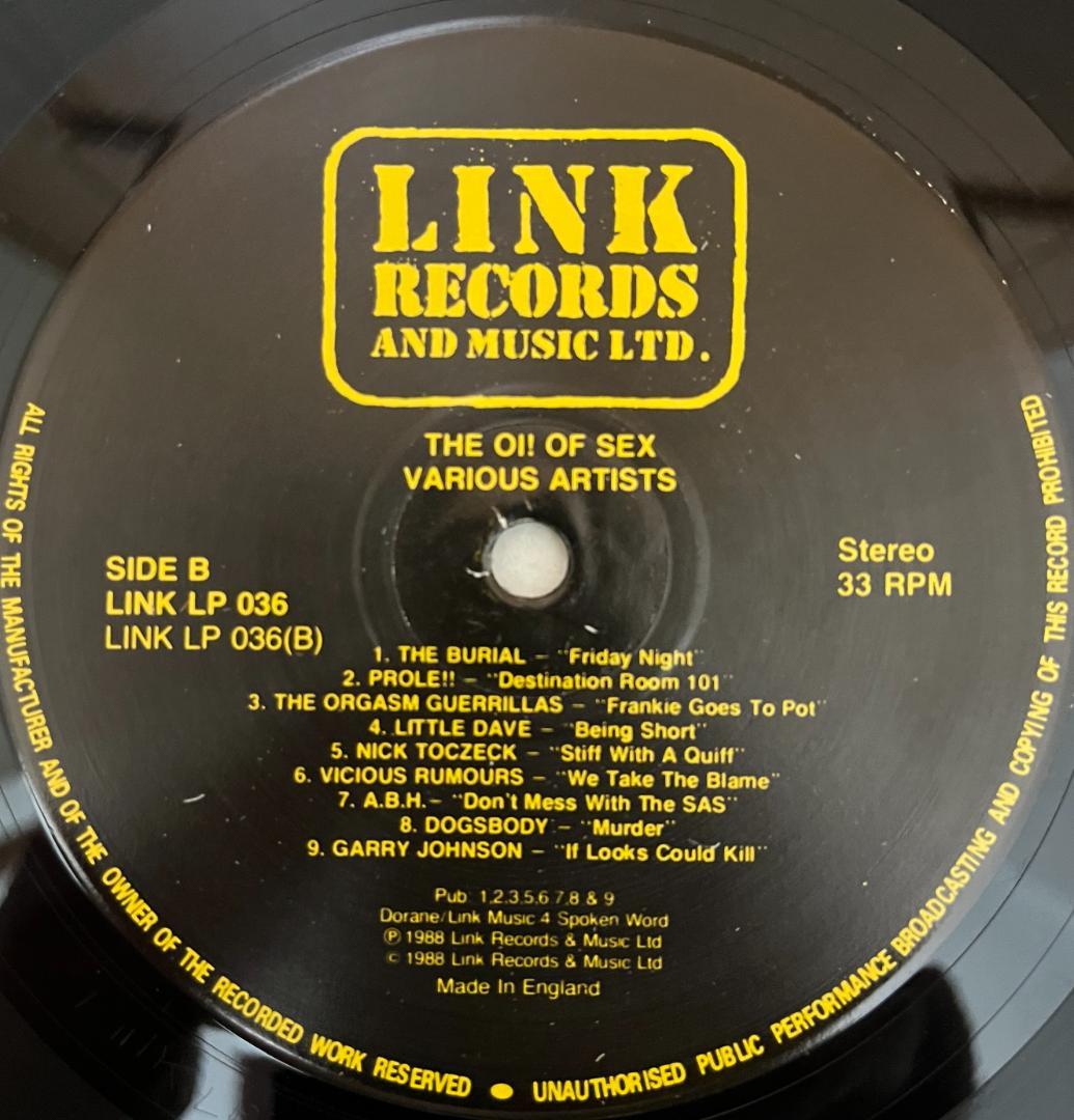 洋楽 (LP) Various / The Oi! Of Sex