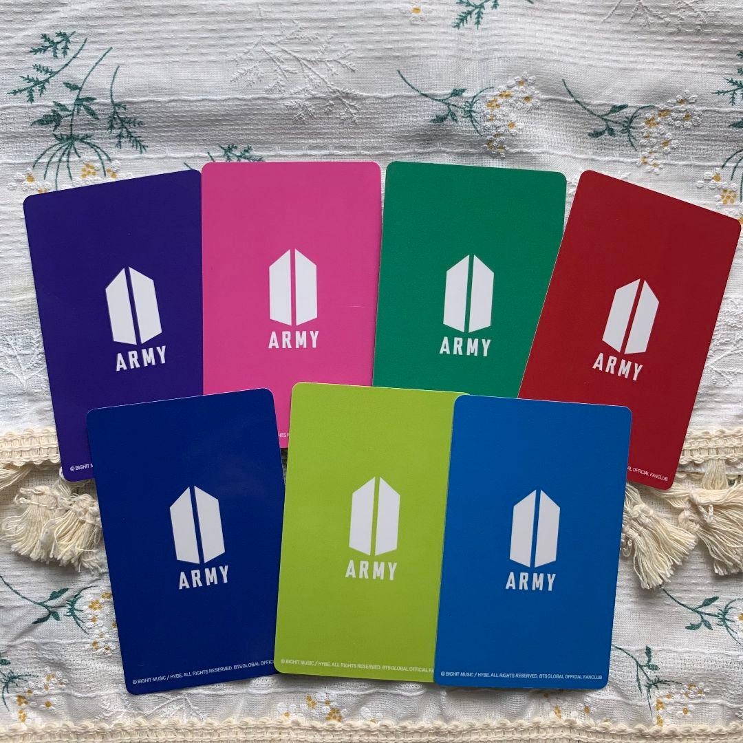 BTS アンケート 会報誌 抽選 特典 JPFC限定 7枚セット トレカ