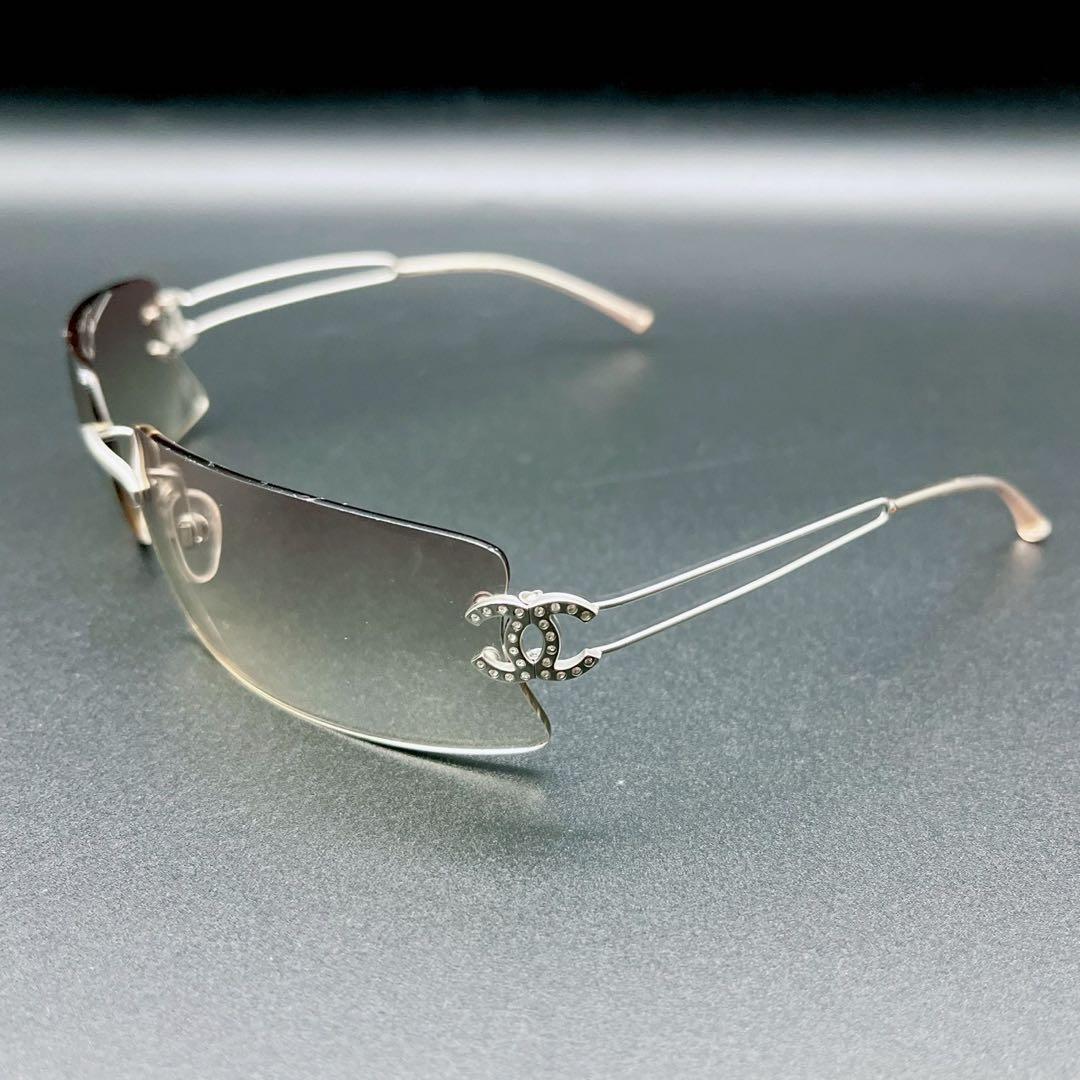 小物 CHANEL vintage sunglasses y2k rim less