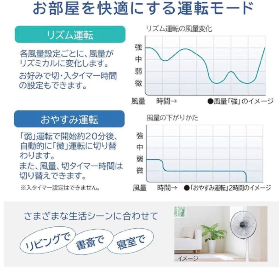 定価2.3万 日立 扇風機 2021年 リモコン 白 8枚羽根 HEF-130R