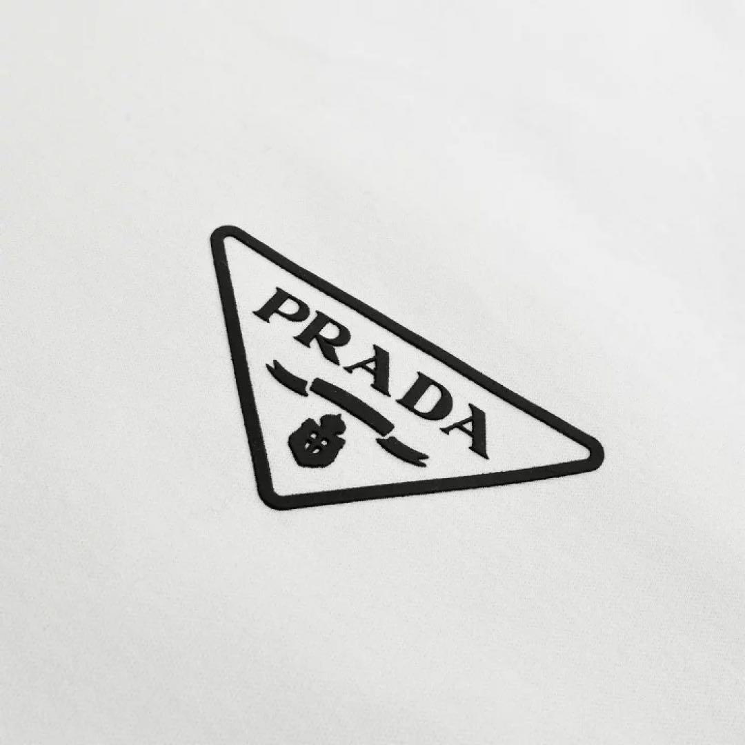 最終価格‼️新品正規品 PRADAプラダ トライアングルロゴ Tシャツ半袖 L