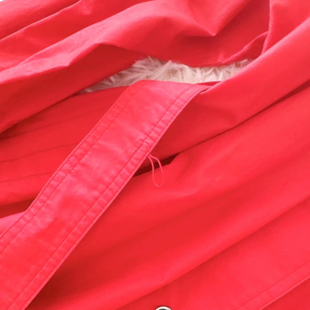 イヴサンローラン YSL✨ステンカラーコート ベルト エポレット レッド M