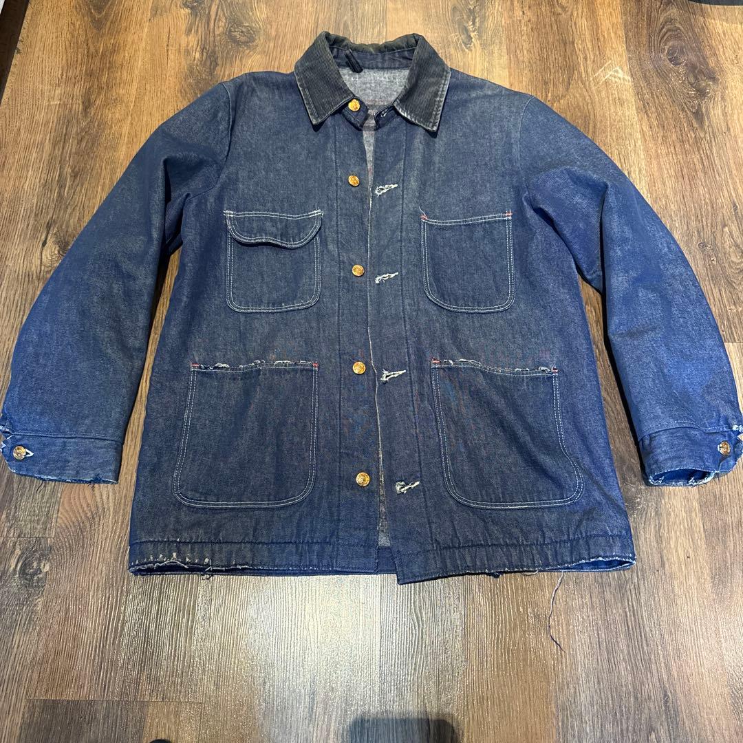 ジャケット・アウター 60s Unknown Denim Coverall BlancketLiner