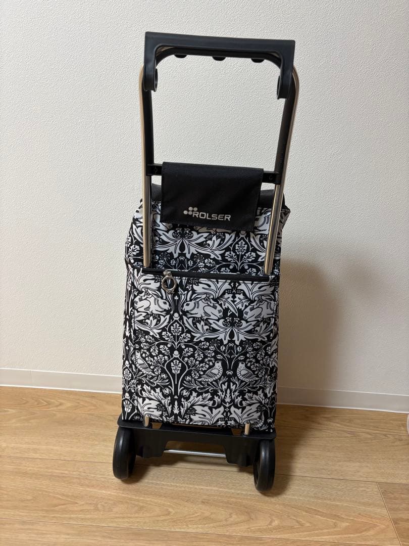 ROLSER キャリーカート モノクロ花柄