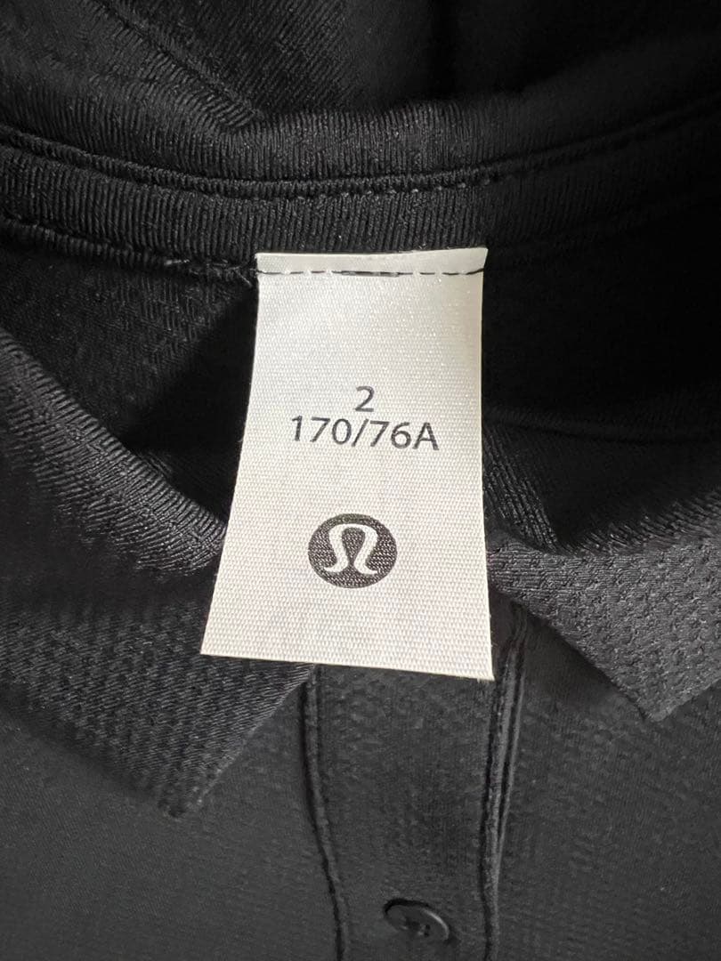 Lululemon ブラック ポロシャツ サイズ2