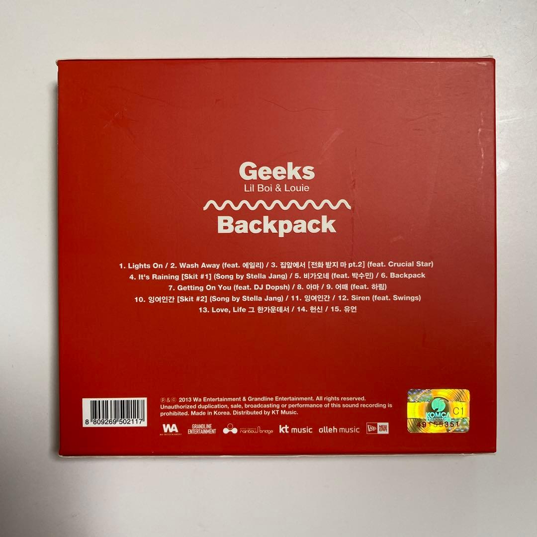 Geeks / Backpack 韓国盤CD