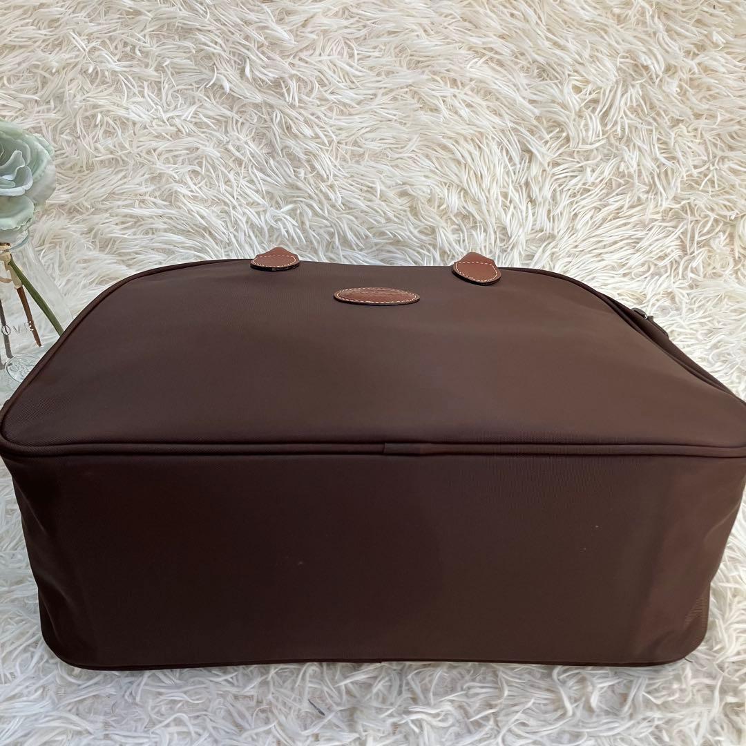 未使用品✨ロンシャン　2way ボストンバック　ブラウン　ポーチ　ショルダー紐付