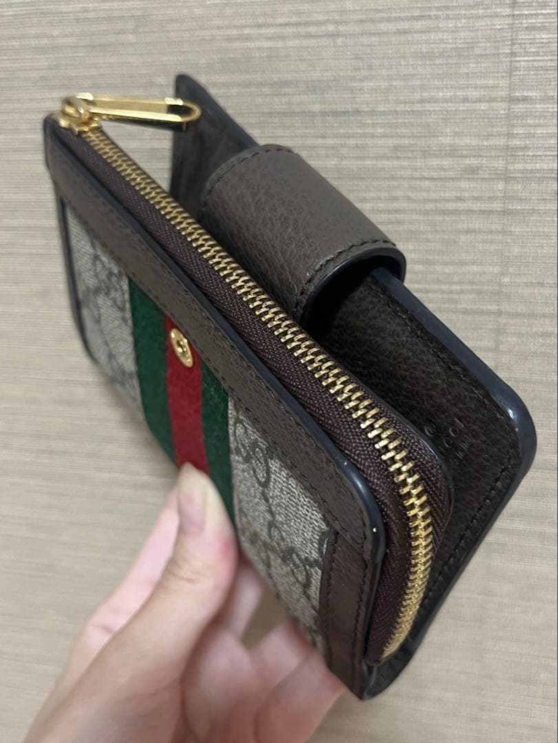 GUCCI コンパクト財布 ケース オフィディア ダブルG 725662