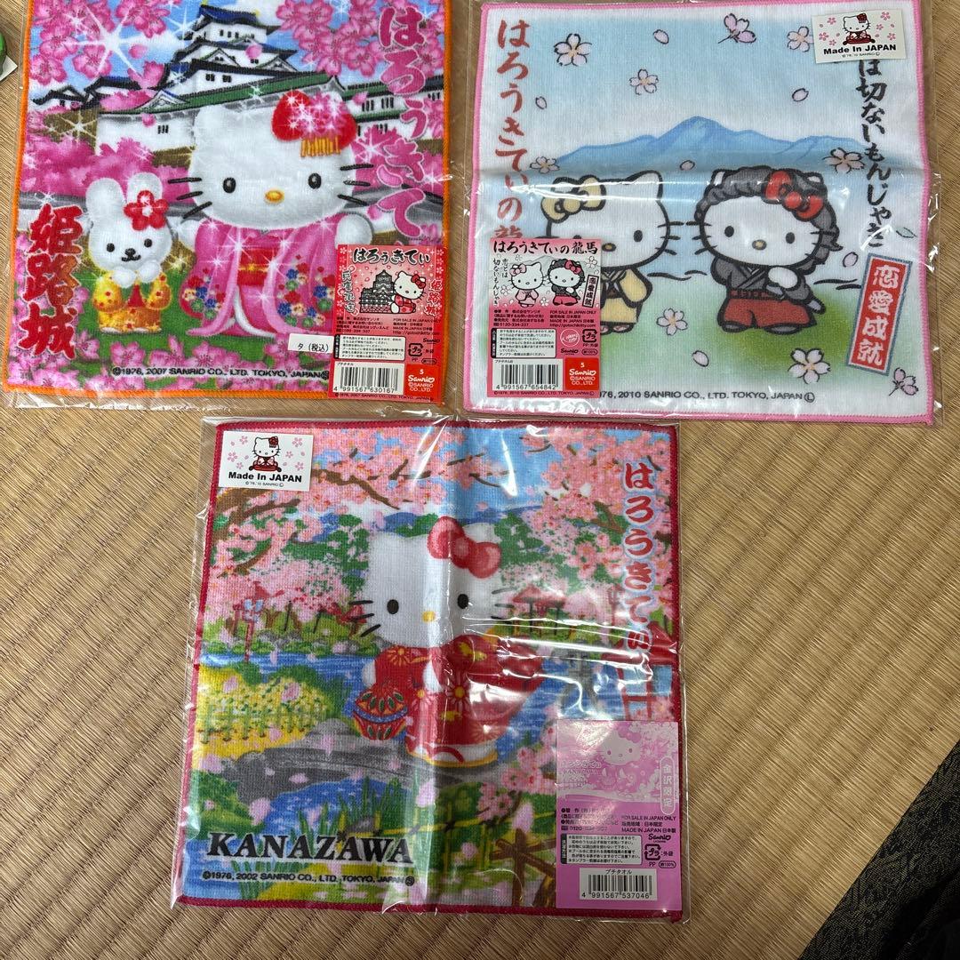 ご当地 キティ 根付け ストラップ プチタオル　バンドタオル　まとめ売り