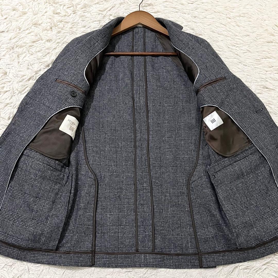 ✨美品✨スーツセレクト　テーラードジャケット　グレンチェック　ウォッシャブル　M