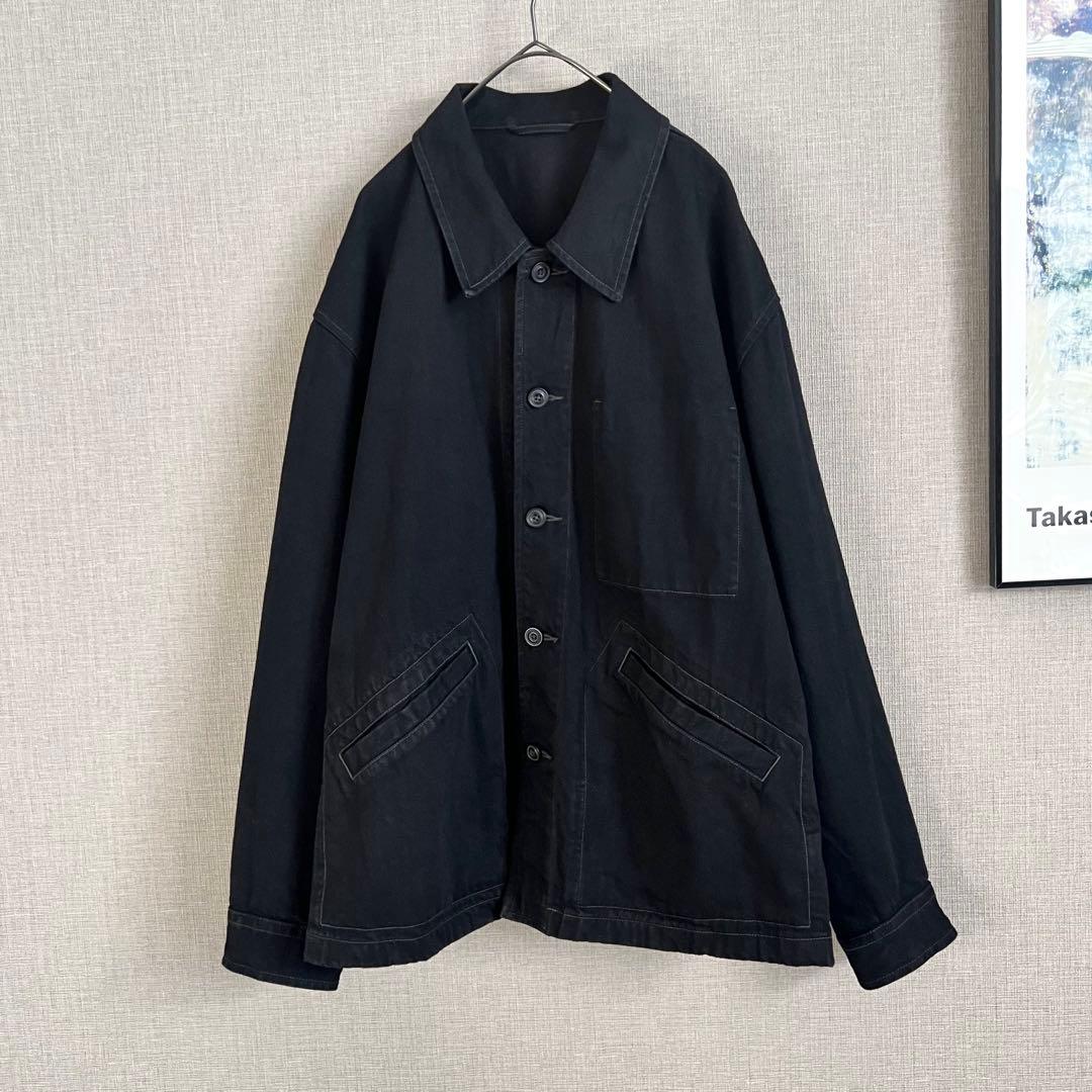 UNIQLO U オーバーサイズカラーデニムジャケット ブラック L