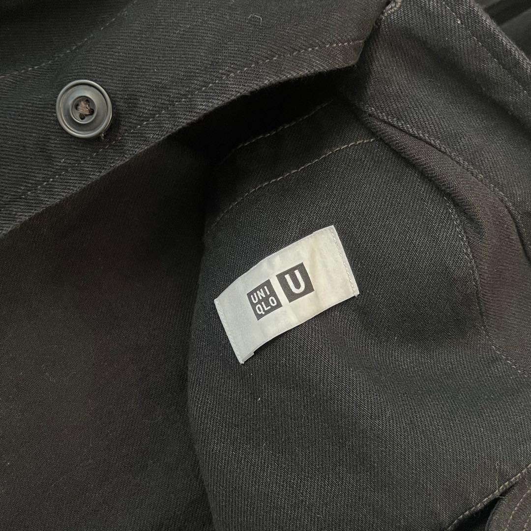 UNIQLO U オーバーサイズカラーデニムジャケット ブラック L