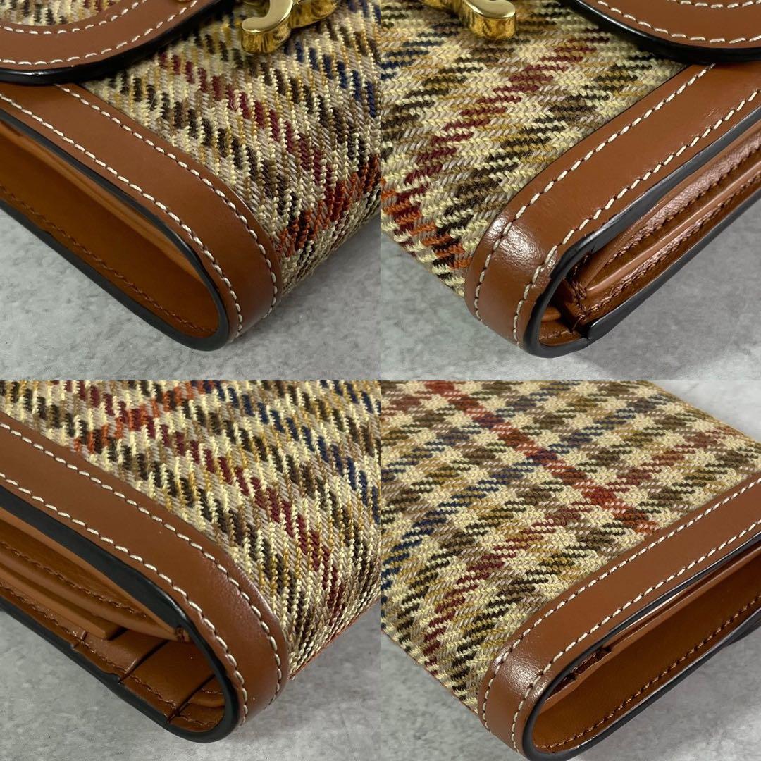 【極美品】CELINE セリーヌ マカダム トリオンフ 三つ折り財布