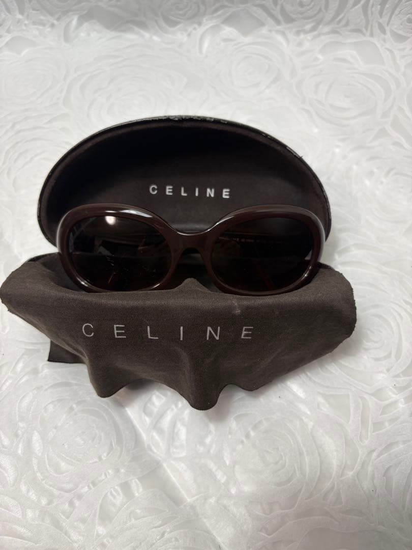 CELINE オーバーサイズサングラス ブラウン