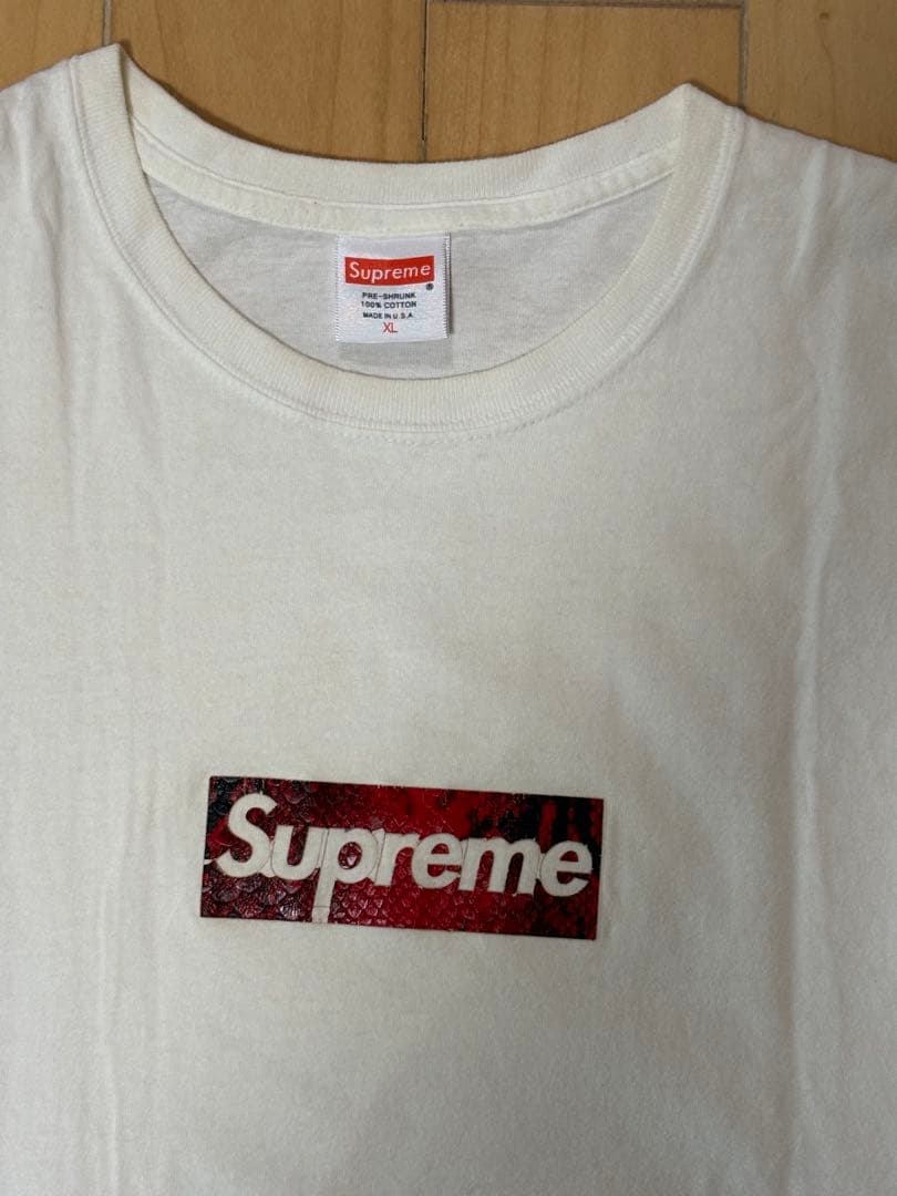 supreme 原宿オープン記念snakeskin BoxLogo Tシャツ限定