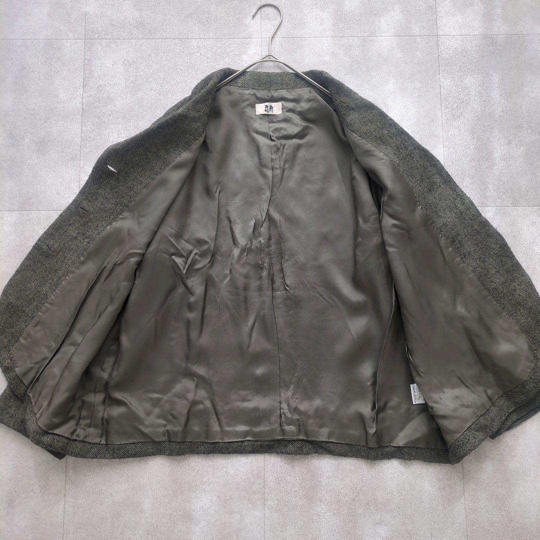美品✨ 慈雨 センソユニコ 変形 ウールジャケット フリル ツイード調 40