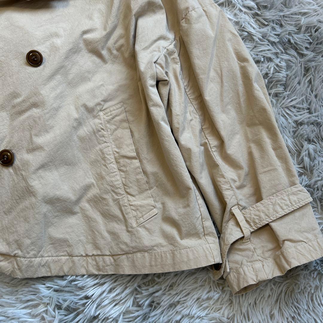 【美品】nest Robe スーピマコットン ショートトレンチジャケット