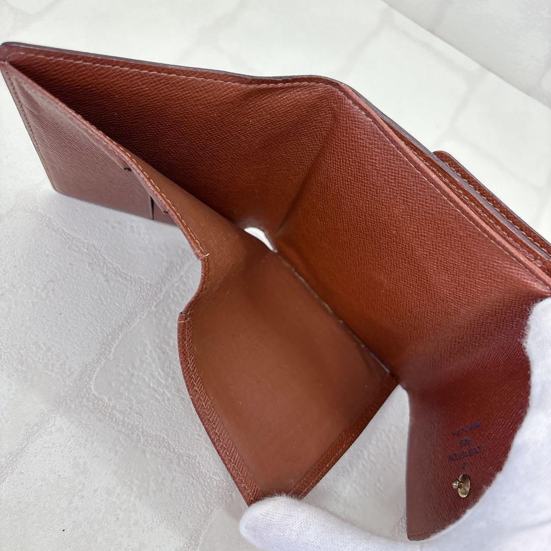 ルイヴィトン モノグラム ポルトモネビエカルトクレディ Wホック 折財布 美品