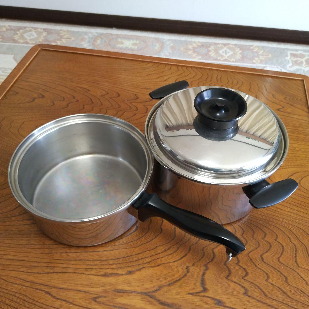 ステンレス鍋 両手鍋 片手鍋 Chef's Ware アメリカ製 使用品