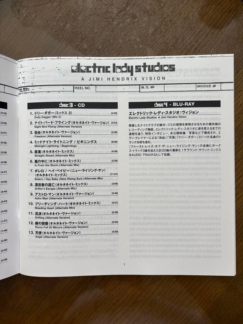 ジミ・ヘンドリックス: エレクトリック・レディ・スタジオ: ヴィジョン