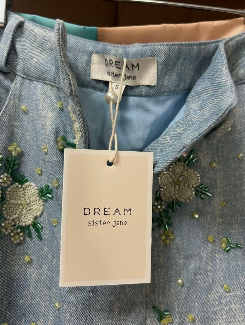 sister jane /flower beads denim/Sサイズ/新品