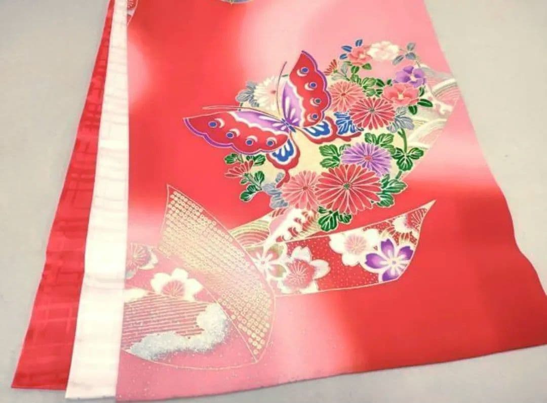 正絹　お宮参り　産着　祝着　七五三　子供着物 　女の子　襦袢セット　雛祭り