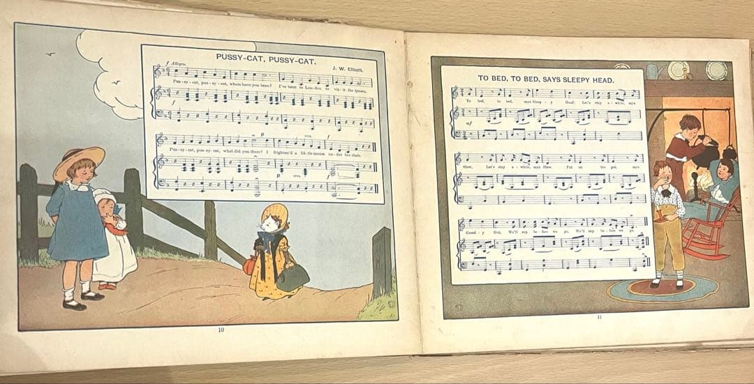 No.364 希少 古書 洋書 絵本 アンティーク 児童書 童謡 マザーグース
