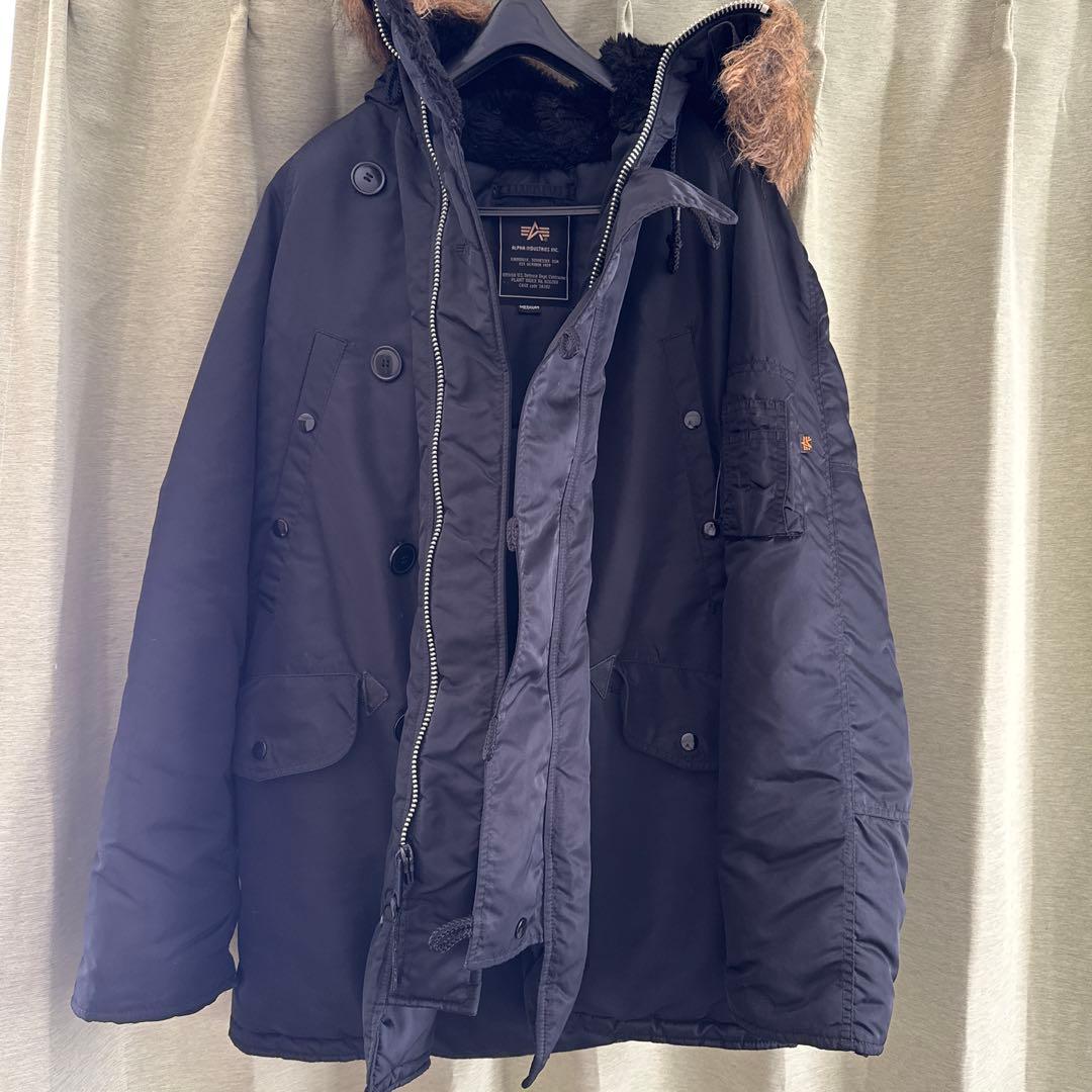 ALPHA INDUSTRIES モッズコート ネイビー M