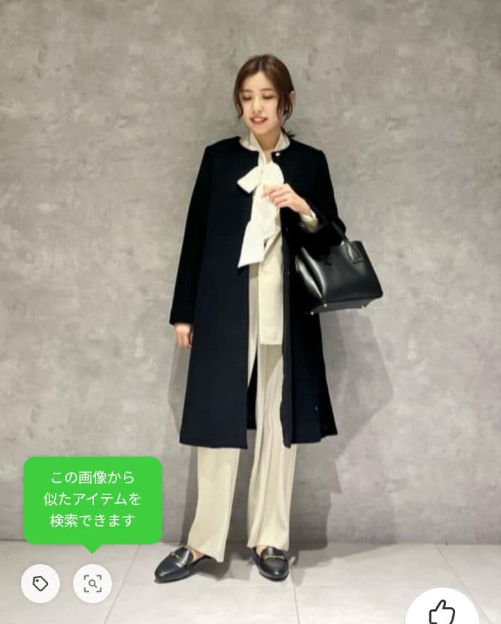 グリーンレーベル　ショートビーバー　コート　ブラック